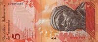 Venezuela 5 Bolivares P.89 -