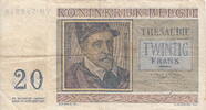Belgium 20 Francs 03-04-56 P.132b -