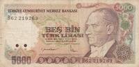 Turkey 5.000 Lira P.197 -