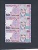 Kyrgyzstan 3 x 50 Som Sheet P.20. -