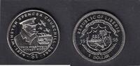 Liberia 1 Dollar WINSTON CHURCHILL SHIP KM.140 -