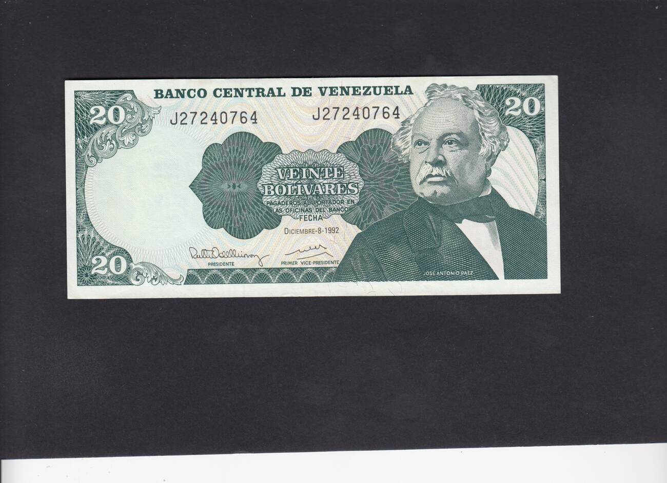 Venezuela 20 Bolivares 1992 PAEZ P.63d UNC | MA-Shops