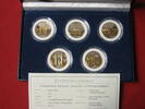 USA 5 x 25 Cents USA State Quarters 2001 Gold plated -