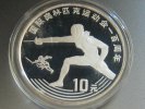 China 10 Yuan Olympia Fechten -