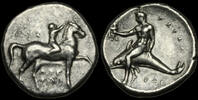 GREEK - Italy CALABRIA, Tarentum, Circa 280 BC. AR Nomos (Stater) -