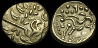   CELTIC BRITAIN CELTIC BRITAIN, Corieltauvi, Gold Stater, North East Coast, left type. 