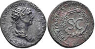 ROMAN AE As Trajan. 98-117. (6.89g, 23mm). Rome mint. Struck 115/6 AD. RIC 647 -