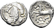 GREEK AR Quinarius Celtic Central Gaul. Aedui. Circa 80-50 BC. (1.98g, 16mm). DT 3186 -