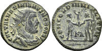 ROMAN as Galerius, as Caesar. AE Radiatus (3.01g, 21mm). Cyzicus mint. Struck circa 295-9 AD. RIC 19b -