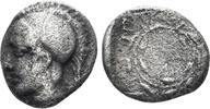 GREEK AR Diobol Aiolis, Elaia. Circa 450-400 BC. (1.01g, 10.5mm). SNG Copenhagen 166 -