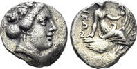 GREEK AR Tetrobol Euboia, Histiaia, 3rd.-2nd century BC. (2.10g, 14mm). BCD 377 -