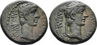 GREEK AE Thracian Kingdom. Rhoemetalces I, with Augustus. Circa 11 BC-12 AD. AE 19mm (5.25g). RPC I 1715 -