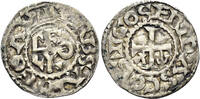 MIDDLE AGES AR Denier France, Anjou. Fulk IV-V. (1.27g, 21mm). Boudeau 153 -