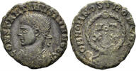 ROMAN as Constantine II, as Caesar (2.01g, 17mm). Barbaric Imitation. Irregular mint. Circa Wreath -