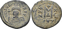 BYZANTINE AE Follis Maurice Tiberius. 582-602. (11.00g, 32mm). Cyzicus mint. Struck RY 17 (598/9). SB 518 -