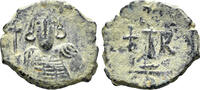 BYZANTINE AE Decanummium Constantine IV Pogonatus. 668-685. (3.88g, 22mm). Constantinople mint. Struck circa 668-73. SB 1182 -
