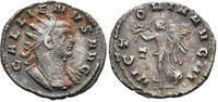 ROMAN AE Gallienus, 253-268. AE Silvered Antoninianus (3.35g, 21mm). Rome mint. Struck 260/1 AD. RIC 305 -