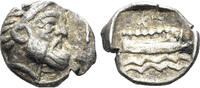 Diverse AR Obol Phoenicia, Arados. Circa 380-350 BC. (0.64g, 10mm). Betlyon 13 -