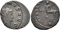 ROMAN AE Antoninianus Gallienus. 253-268 AD. (3.21g, 20mm). Animal/ Mythical series issue. Rome mint. Struck 267/8 AD. MIR 738b -