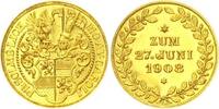 Solms-Lich Dukatenf&ouml;rmige Goldmedaille 1 Gold 1908 Karl 1899-1920. Fast ... 925,00 EUR  + 7,00 EUR frais d'envoi