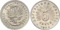 Haiti 5 Centimes 1889 Republik nach 1863. Vorz&uuml;glich - Stempelglanz 200,00 EUR  + 7,00 EUR frais d'envoi