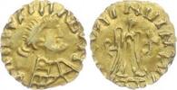 Merowinger Tremissis Gold Anonyme Pr&auml;gungen Mitte des 6. Jahrhunderts. S... 2250,00 EUR envoi gratuit