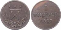 Frankfurt, Stadt Cu Theler 1807 Judenpfennige. Sehr sch&ouml;n - vorz&uuml;glich 50,00 EUR  + 7,00 EUR frais d'envoi