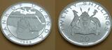 Uganda 2-10-20-25-30 Shillings 1970 Papstbesuch Paul VI. FB