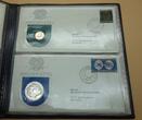 Papua Neuguinea Div. 1975 Komplettsammlung FDC Numisbriefe 1 Toea - 10 Kia FB Numisbriefe