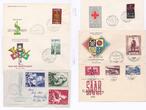 Saarland div. div. 16x FDC + 6x GRATIS