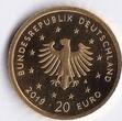 BRD 20 Euro 2019 A Heimische Vögel - Wanderfalke  1/8 Unze Gold FDC-, gekapselt mit Originalzertifikat
