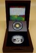 Gabun 3000 Francs; 1000 Francs 2014 Nelson Mandela - Dedication Set (Gold + Silber) FB, gekapselt in Originalverpackung mit Zertifikat