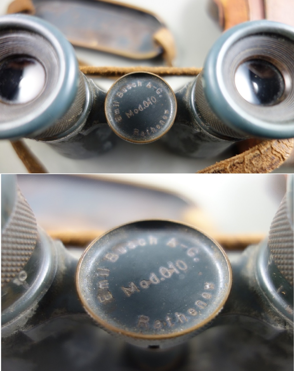 ANTIQUE WWI GERMAN BINOCULARS FERNGLAS 08 EMIL BUSCH A-G RATHENOW