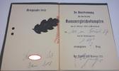 3.Reich HJ-Siegerurkunde BANNVERGLEICHSKÄMPFE 1942 -