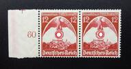 Deutsches Reich 2x 12 Pfennig Parteitag Nürnberg -