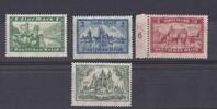 Deutsches Reich 1-2-3-5 Mark Landschaften (Wasserzeichen liegend!) -