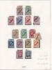 Deutsches Reich div. 1923/25 Lot Vordruckseite Dienstmarken div.