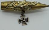 Deutsches Reich Patriotika Brosche mit Eisernem Kreuz -