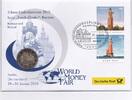 BRD 2 Euro Numisbrief - 2 Euro Bremen, Rathaus und Roland - 2010 - World Money Fair -