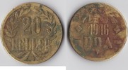 Deutsch-Ostafrika 20 Heller Deutsch Ostafrika 20 Heller 1916 (Messing) -