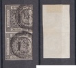 Deutsches Reich - Baden 1 Kreuzer sehr schönes, vollrandiges, senkrechtes Paar -
