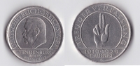 Deutsches Reich - Weimar 3 RM Reichsverfassung -