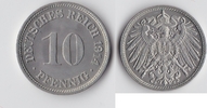 Deutsches Reich 10 Pfennig Kursmünze -