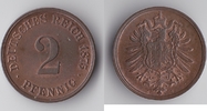 Deutsches Reich 2 Pfennig Kursmünze -