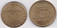 Saarland 50 Franken Kursmünze -