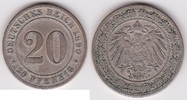 Deutsches Reich 20 Pfennig Kursmünze -