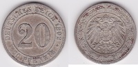 Deutsches Reich 20 Pfennig Kursmünze -