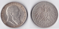 Deutsches Reich, Baden 2 Mark Kursmünze -