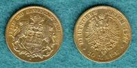 Hamburg 10 Mark 1877 J Stadtwappen ss 419,00 EUR  + 15,90 EUR frais d'envoi