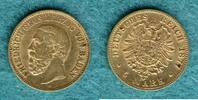 Baden 5 Mark 1877 G Friedrich I. (1852-1907) ss 495,00 EUR  + 15,90 EUR frais d'envoi